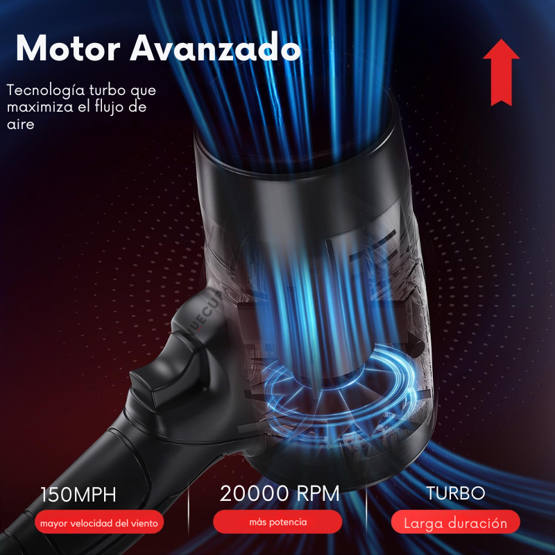 (LIQUIDACIÓN DE EXISTENCIAS) Soplador de Aire Potente + 2 Baterías de Regalo 🎁