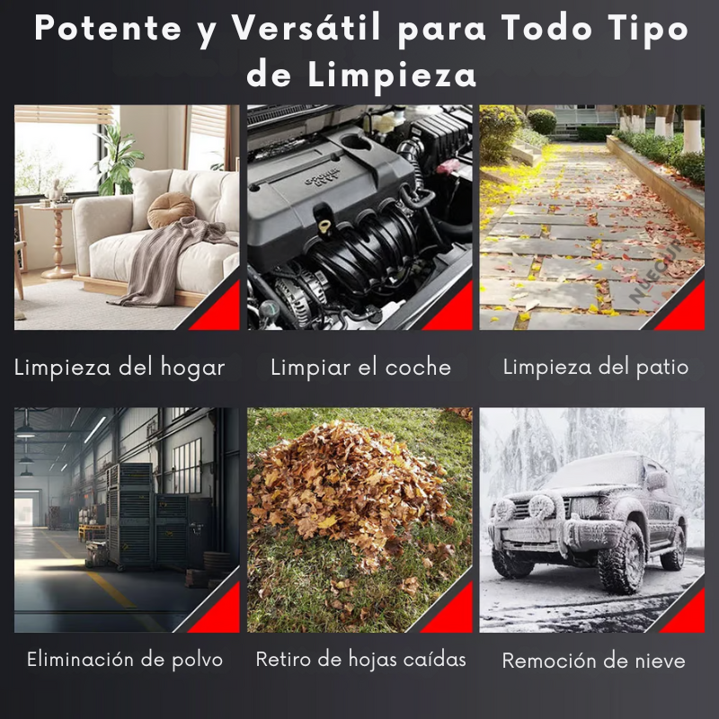 (LIQUIDACIÓN DE EXISTENCIAS) Soplador de Aire Potente + 2 Baterías de Regalo 🎁