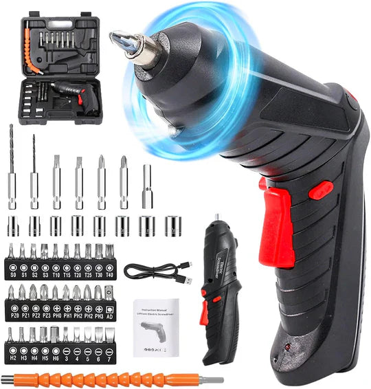 Destornillador Elétrico/Inalámbrico SwiftDrill + Kit Maleta 47 piezas
