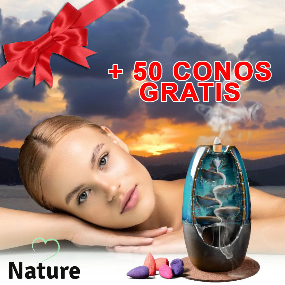 Cascada de Incienso Nature + 50 Conos Gratis - (ÚLTIMO DÍA EN OFERTA)