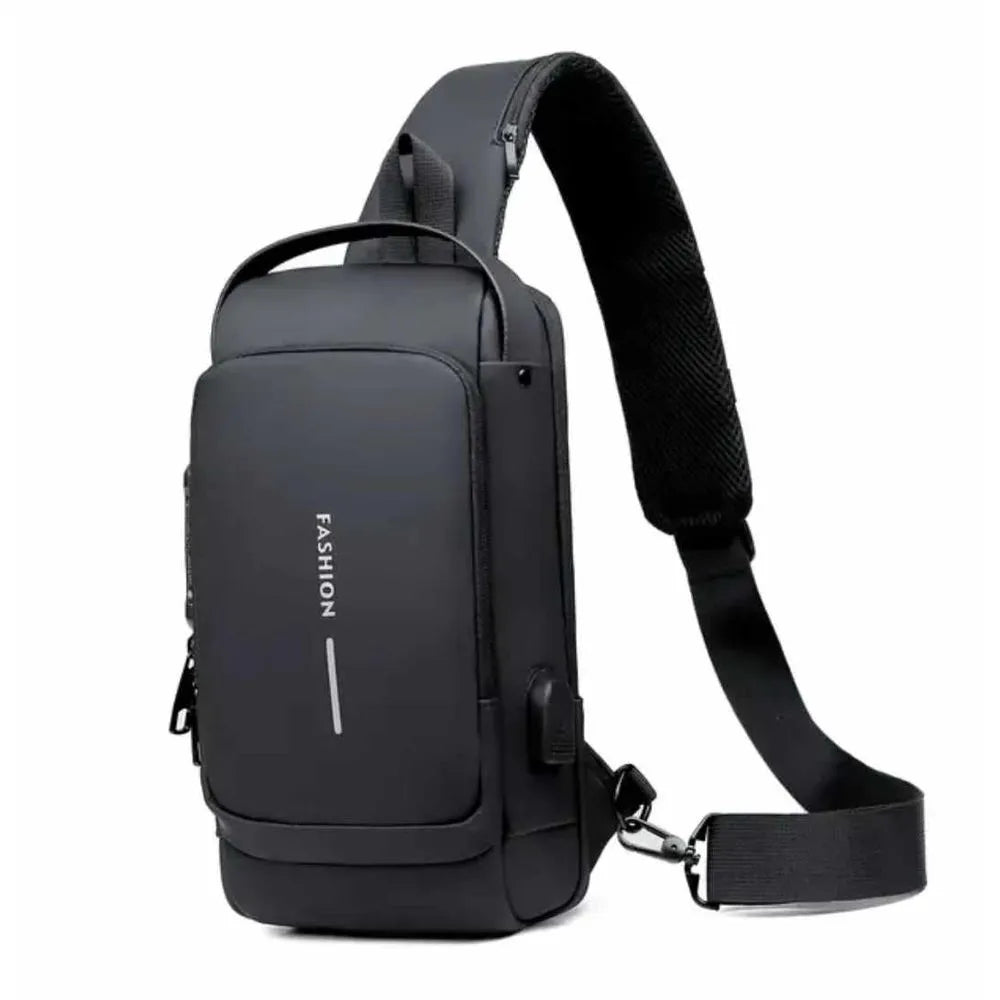 [PROMOCIÓN DE ANIVERSARIO]  Mochila Antirobo Cruzada Con Puerto USB - SafeBag 🎁