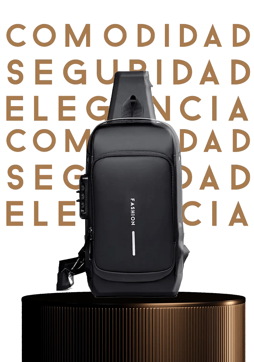 [PROMOCIÓN DE ANIVERSARIO]  Mochila Antirobo Cruzada Con Puerto USB - SafeBag 🎁
